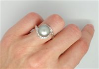 Anello Lorenza Gioielli Donna Contrarie' Con Perla Tahiti in Oro bianco Perla AN182916-14 - AN182916-14